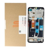Display LCD Touchscreen cu Rama Original OPPO A16 Negru Service Pack
