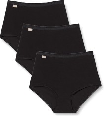 Set 3 chiloti pentru femei Playtex Cotton Stretch, x3 Maxi, negru, marime 44 - OUTLET