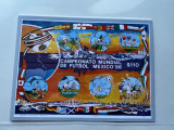 Mexic - serie timbre fotbal campionatul mondial 1986 Mexic nestampilate MNH, Nestampilat