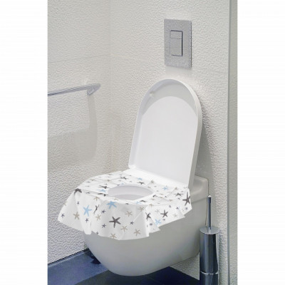 Set 10 protectii igienice de unica folosinta pentru colac toaleta BabyJem foto