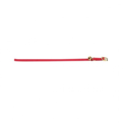 ZGARDA PENTRU PISICI FLAMINGO ELASTIC RED CU CLOPOTEL 34CMx10MM foto