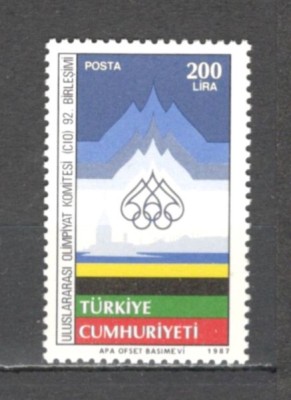 Turcia.1987 Intrunirea Comitetului Olimpic International ST.135 foto