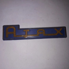 CY Sigla Emblema de la un aspirator vechi AJAX / plastic dur / Romania comunism