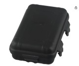 Cumpara ieftin Cutie etansa depozitare universala, organizator compact ABS rezistent, 4 cleme, negru, marime M 11x18x5 cm