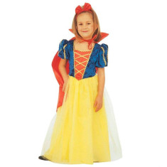 Costum Alba ca Zapada pentru serbare, fetite 3-5 ani, 3 piese, multicolor foto