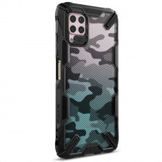 Husa Antisoc Ringke Fusion X pentru Huawei P40 Lite, Design Militar, Negru foto