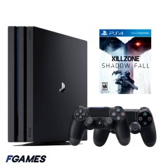 Consola Sony Playstation 4 Pro Ps4 1tb + Doua Controllere + Killzone Shadow Fall PlayStation 4, Second-Hand