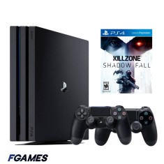 Consola Sony Playstation 4 Pro Ps4 1tb + Doua Controllere + Killzone Shadow Fall PlayStation 4, Second-Hand