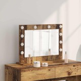 VidaXL Oglindă de Toaletă Lemn Vechi Lemn 60 x 45 x 18 cm Oglindă