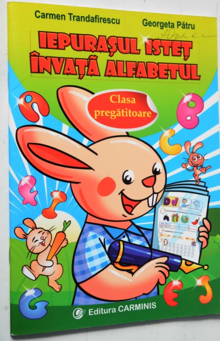 Iepurasul istet invata alfabetul - Clasa pregatitoare