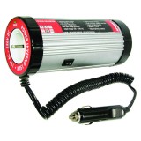 Invertor de tensiune auto Carpoint 12V-230V 150W 50-60Hz model rotund cu protectie supra-sarcina baterie descarcata supravoltaj scurt-circuit tempera