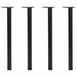 Picioare de masă reglabile &icirc;n &icirc;nălțime, 870 mm, negru, 4 buc., vidaXL