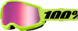 Ochelari cross/atv 100% Strata 2 Neon Yel, lentila oglinda, culoare rama galben Cod Produs: MX_NEW 26013493PE