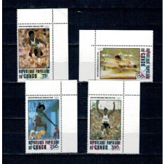 Congo 1980 - Jocurile Olimpice, sport, serie neuzata