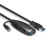 Lindy Cablu Extensie USB 3.0 Activ 10m &quot;LY-43156&quot; (timbru verde 2.00 lei)