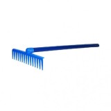Grebla albastra din plastic, 61 cm