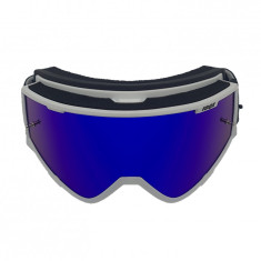 Ochelari unisex ski, snowboard, ciclism, rama alba, lentila multicolora, O22WM