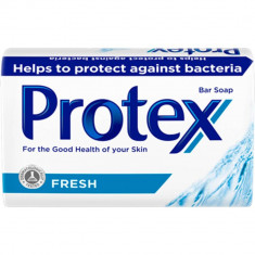 Sapun PROTEX Fresh, 90 g, Protex Sapun Antibacterian, Sapunuri Solide Antibacteriene, Sapun Dezinfectant pentru Maini, Sapun Antibacterian pentru Main