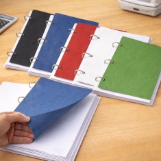 Coperta indosariere documente, format A4, carton texturat 230g/mp, top 100 coli - Negru