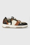 Off Play sneakers din piele SORRENTO culoarea maro, SORRENTO 1 nBROWN SHELL COGNACnLOW TOP