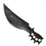 Cuțit Plastic Halloween, Zombie Killer, Negru, 51cm, S&acirc;ngeriu