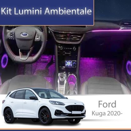 Lumini ambientale FORD Kuga 2020- set complet control telefon sau sistem original CarStore Technology