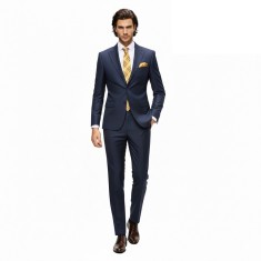 Costum barbati slim bleumarin CTSL23