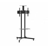 Cumpara ieftin Suport TV pentru podea Serioux, 50 kg, 32 - 70 inch, inaltime reglabila, metal, Negru