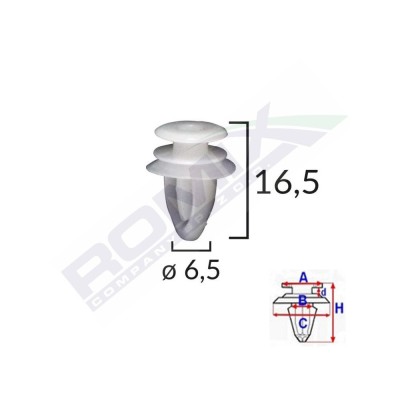 CLIPS CAPAC OGLINDA PENTRU OPEL SET 10 BUC foto