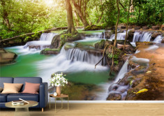 Tapet Premium Canvas - Cascada verde foto