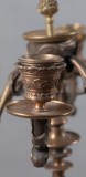 Pereche de sfesnice din bronz cu sase lumini, Secol XIX