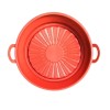 Cos Silicon Friteuza Aer Cald 19x5x16cm Rosu | Antiaderent, Curatare Usoara, Universal