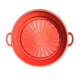 Cumpara ieftin Cos pentru friteuza cu aer cald, 19 x 5 x 16 cm, silicon, rosu