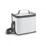 Geanta Termica 9L Alb Curea Reglabila Buzunar Frontal Portabila Picnic Camping Plaja