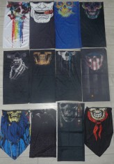 Bandana,Buff,guler bicicleta,bike,sporturi,gen cagula,craniu,schelet,clown foto