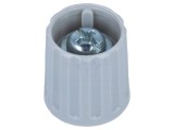 Buton rotativ poliamidă gri &Oslash;6mm &Oslash;15x16,3mm ax fin