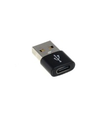 Adaptor OTB Slim compatibil cu USB-A 2.0 mascul la USB Tip-C (USB-C) femelă - Negru