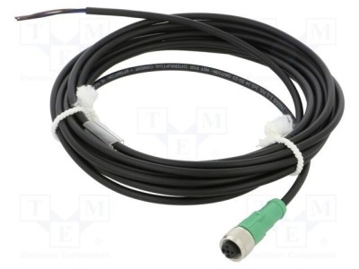Cablu PHOENIX CONTACT M12 3 pini drept 5m pentru senzori și automatizări foto