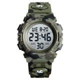 Cumpara ieftin Ceas copii, Pentru baieti, Skmei, Sport, Alarma, Cronometru, Digital, Camuflaj, Army Green