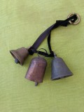 Set de clopote vechi din bronz, talangi