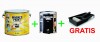 Set Vopsea Magnetica Magpaint 2.5L + Vopsea Tabla Neagra 1L + Accesorii Aplicare - Acoperire 5mp