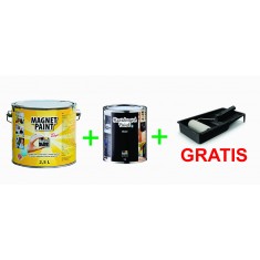 Combo Vopsea Magnetica+ Vopsea Cu Efect De Tabla De Scris Neagra