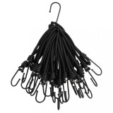 vidaXL Funie elastică cu c&acirc;rlige, 25 buc., 17 cm