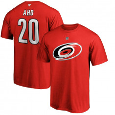 Carolina Hurricanes tricou de bărbați Sebastian Aho #20 Authentic Stack Name &amp; Number - L