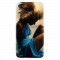 Husa silicon pentru Apple Iphone 4 / 4S, Girl In Blue Dress