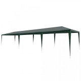Cort de petrecere, verde, 3 x 9 m, PE, vidaXL