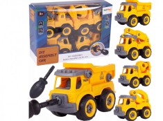 Set vehicule de constructii pentru asamblare, 4 piese, MalPlay 109277 foto