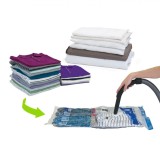 Sac Vidat Haine, Magic Saver Bag, Dimensiuni 40x60cm, Transparent, Plastic PE