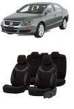 Cumpara ieftin Set huse scaune SAPPHIRE compatibile VW Passat B6 (2005-2010)Piele+Textil (ROSU), Umbrella