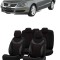 Set huse scaune SAPPHIRE compatibile VW Passat B6 (2005-2010)Piele+Textil (ROSU)